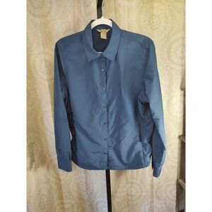 Duluth Trading Company Action UPF Women's Button Down Shirt Size L